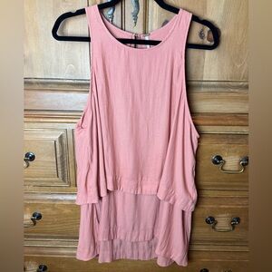 Free People Sleeveless Rust Layered Top